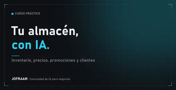 Portada del curso Cómo usar IA en tu almacén o tienda