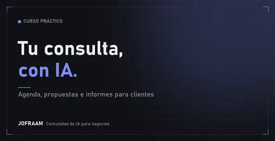 Portada del curso Cómo usar IA en tu consulta o servicio