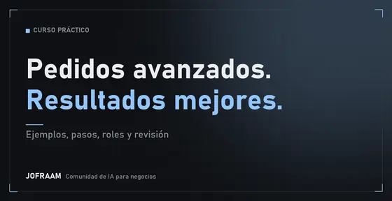 Portada del curso Cómo pedirle a la IA como un experto