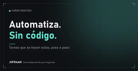 Portada del curso Cómo automatizar tareas repetitivas sin código