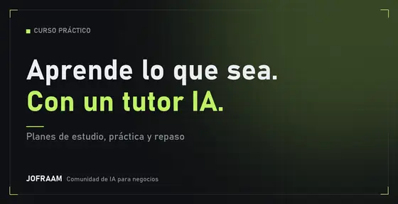 Portada del curso Cómo aprender cualquier cosa con IA