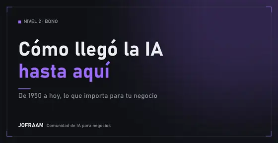 Portada del curso Cómo llegó la IA hasta aquí